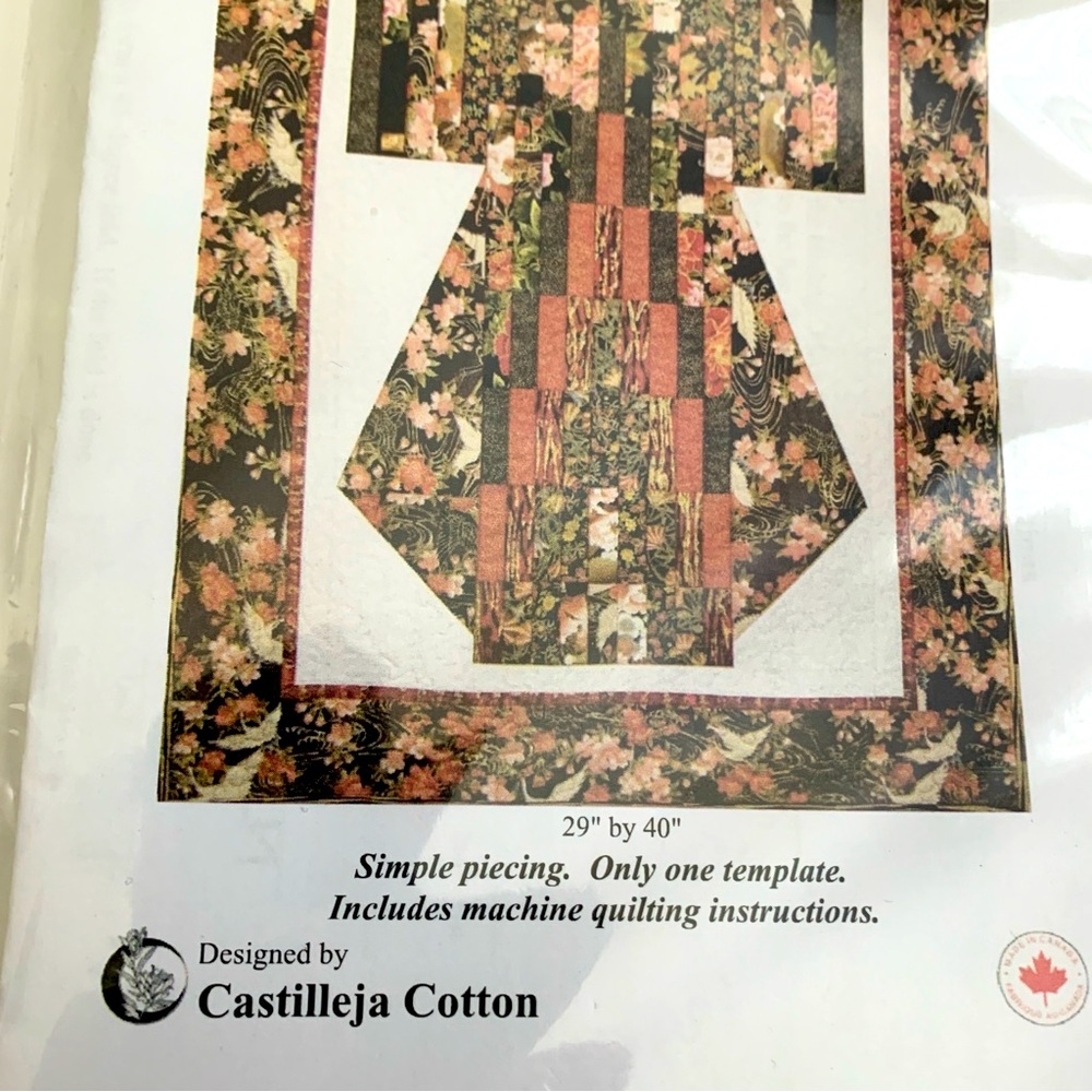 Oriental Tiles and Bargello Kimono Quilt Patterns Lot of 2 NWT - Picture 11 of 13